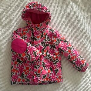 Cat & Jack Pink Floral Hooded Jacket